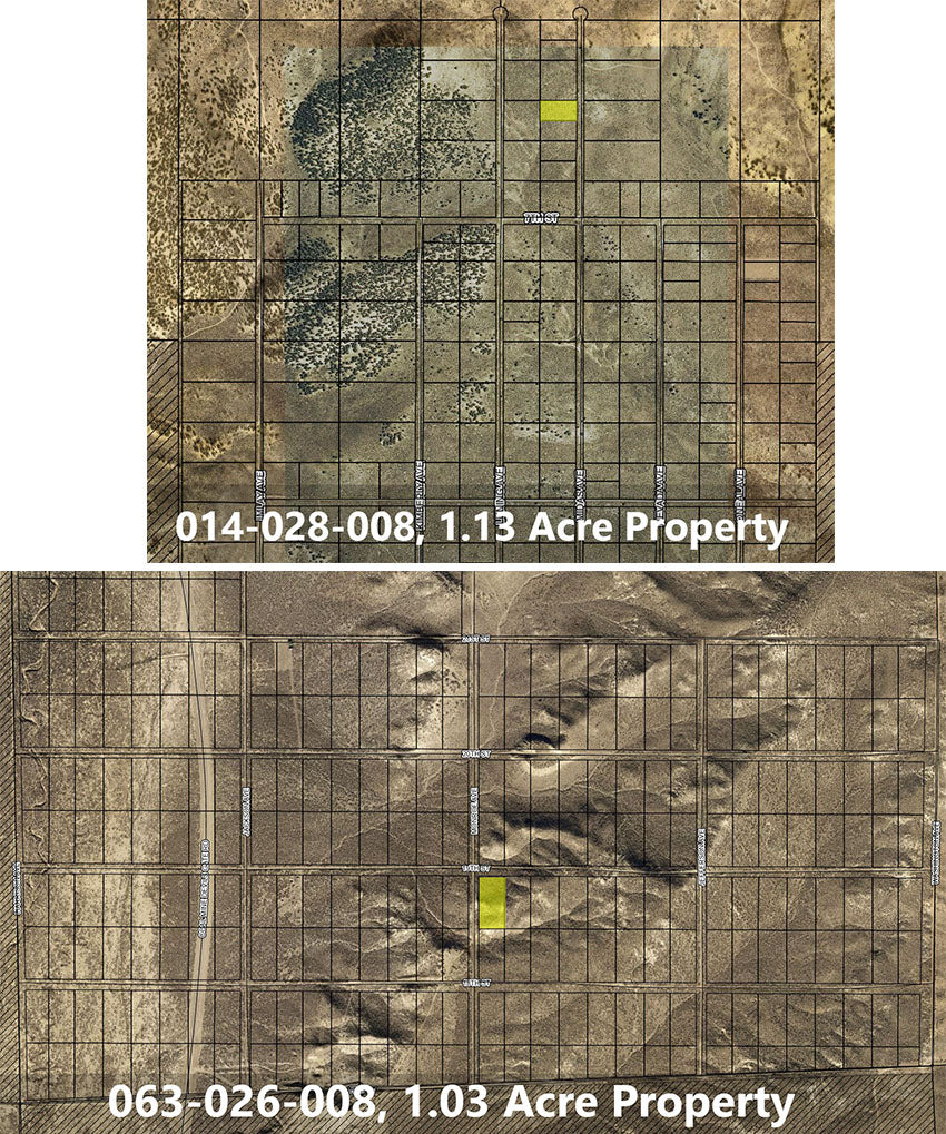 Two Elko NV Properties, 2.16 Acres Total - Inventory Closeout Promo Bundle, $1,098, cash price, or financed at $125 down and $85/month